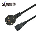 SIPU wholesale PVC jacket waterproof power cable eu ac plug